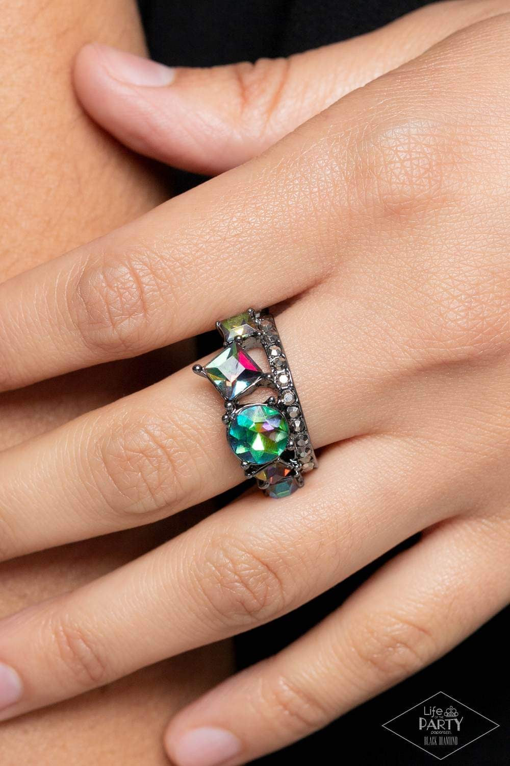 Champion Couture - Multi Ring - Black Diamond Life of The Party Exclusive | Paparazzi Accessories