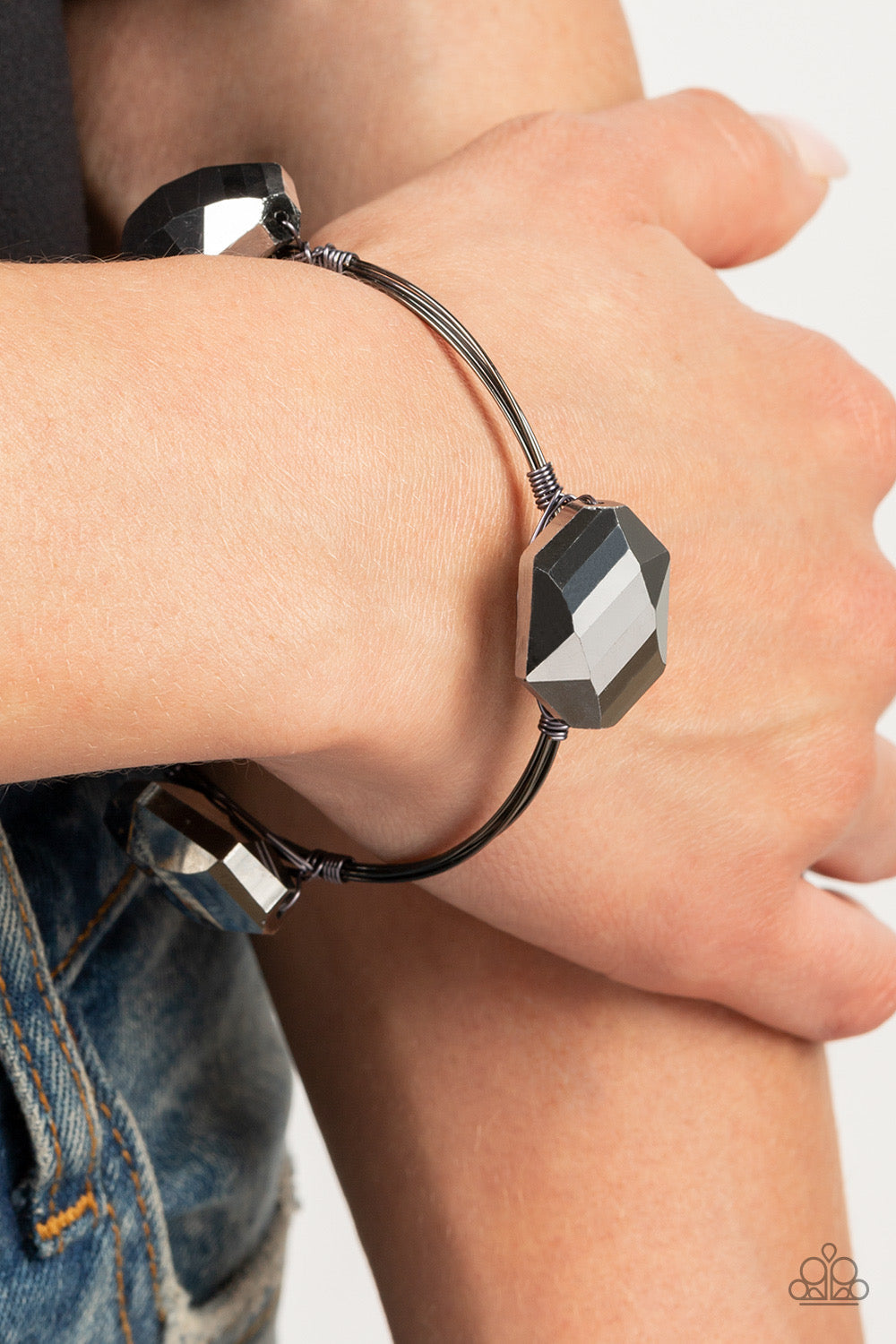 Galactic Getaway - Black Bracelet | Paparazzi Accessories