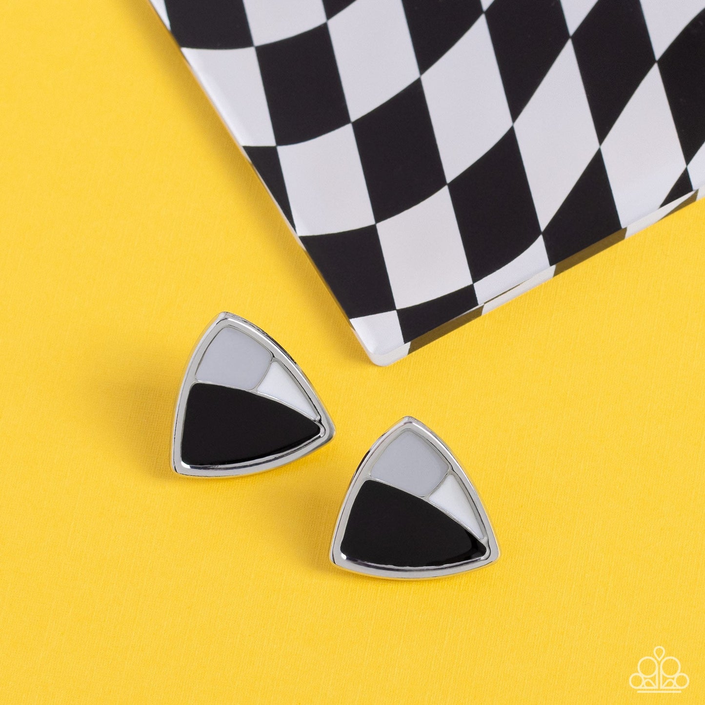 Paparazzi Kaleidoscopic Collision - Black Earrings