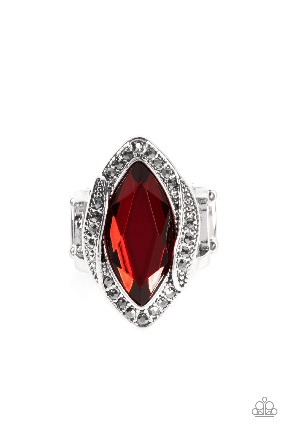 Let Me Take a REIGN Check - Red Ring | Paparazzi Accessories