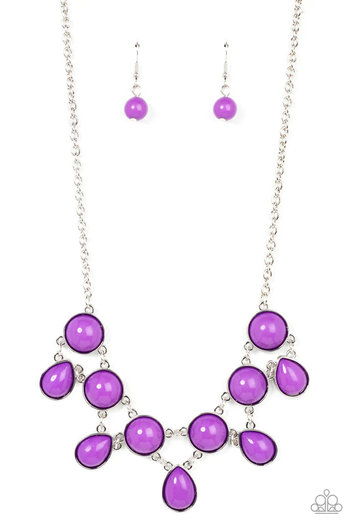 Very Valley Girl - Purple Necklace - Silver | Paparazzi Accessories