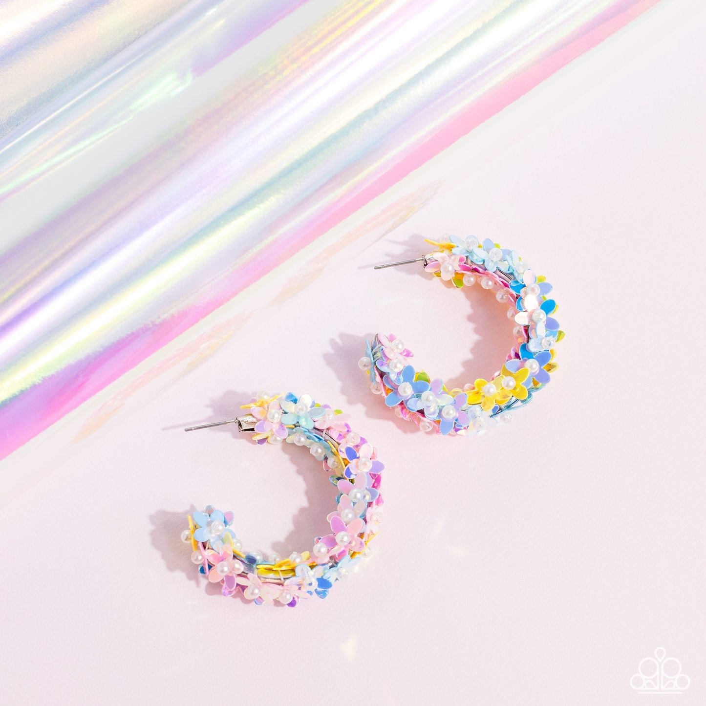 Paparazzi Fairy Fantasia - Multi Earrings- March 2023 Life of the Party Paparazzi jewelry images