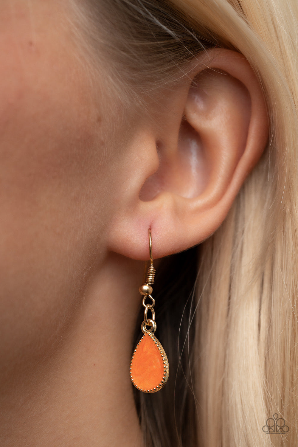 Golden Glimmer - Orange Necklace | Paparazzi Accessories