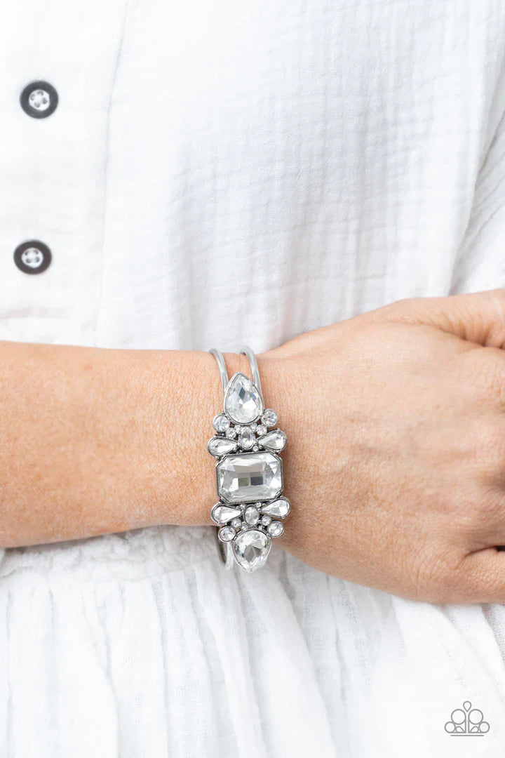 Call Me Old Fashioned - White Bracelet | Paparazzi Accessories