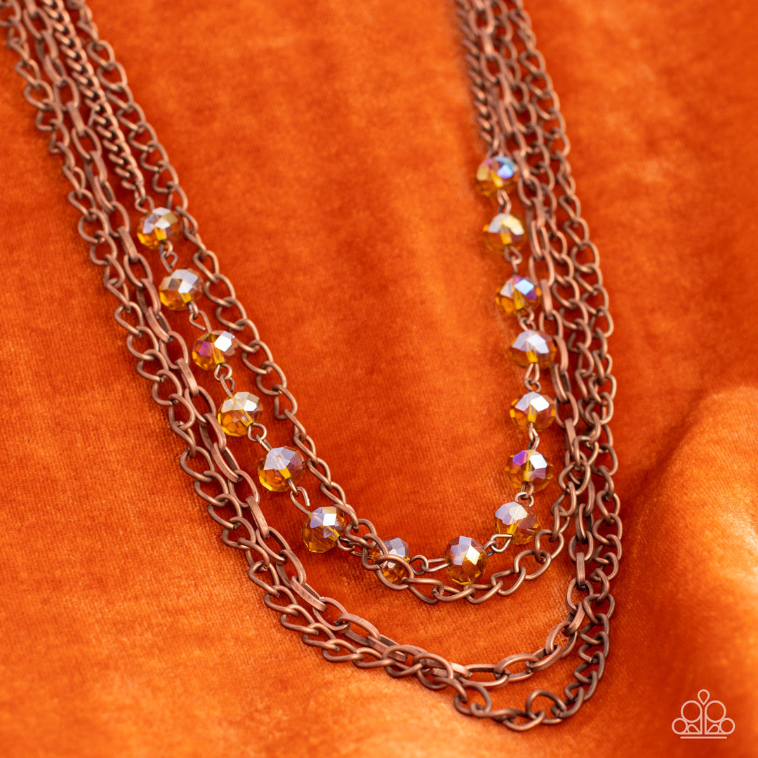 Extravagant Elegance - Copper Necklace | Paparazzi Accessories
