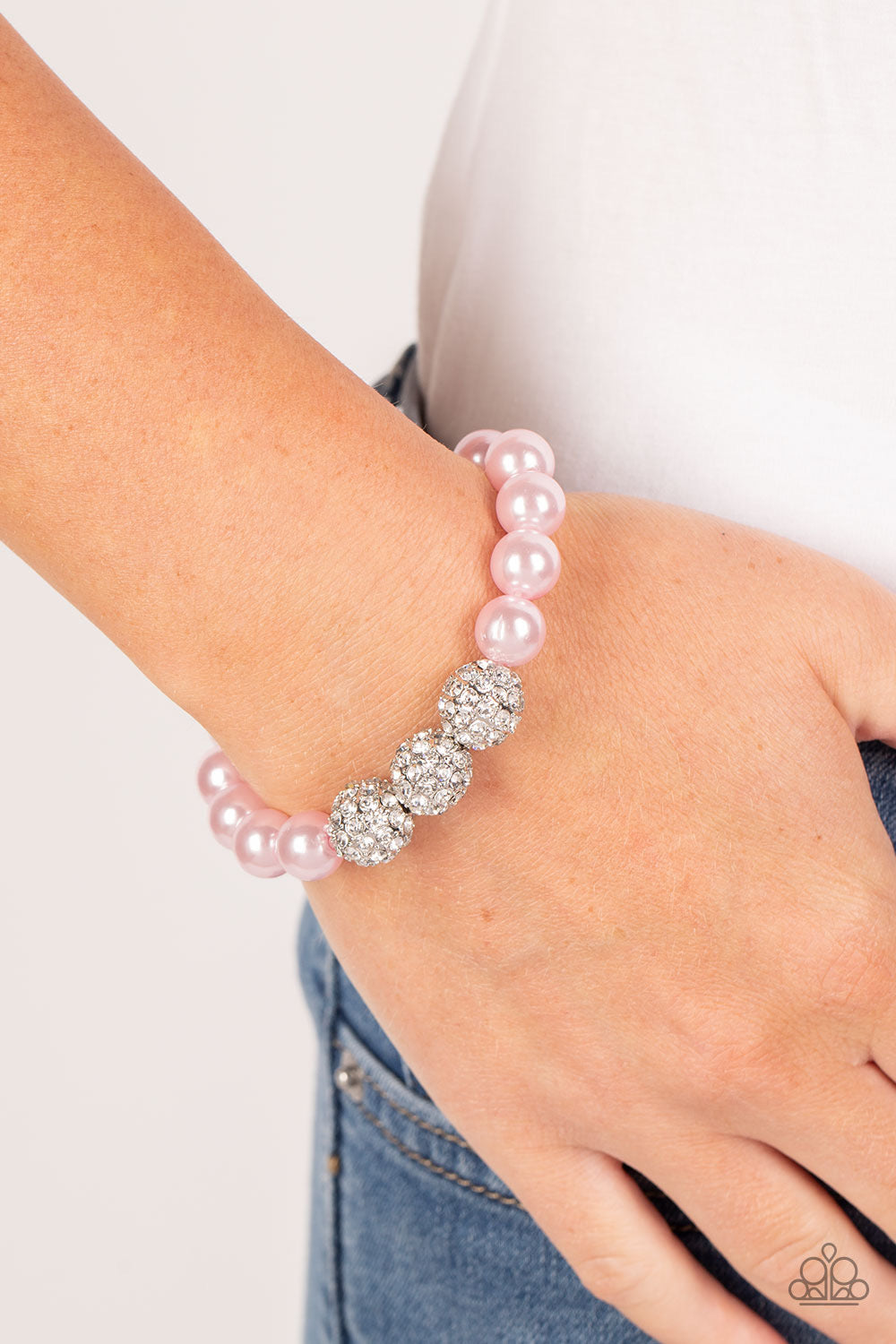 Paparazzi Breathtaking Ball - Pink bracelet