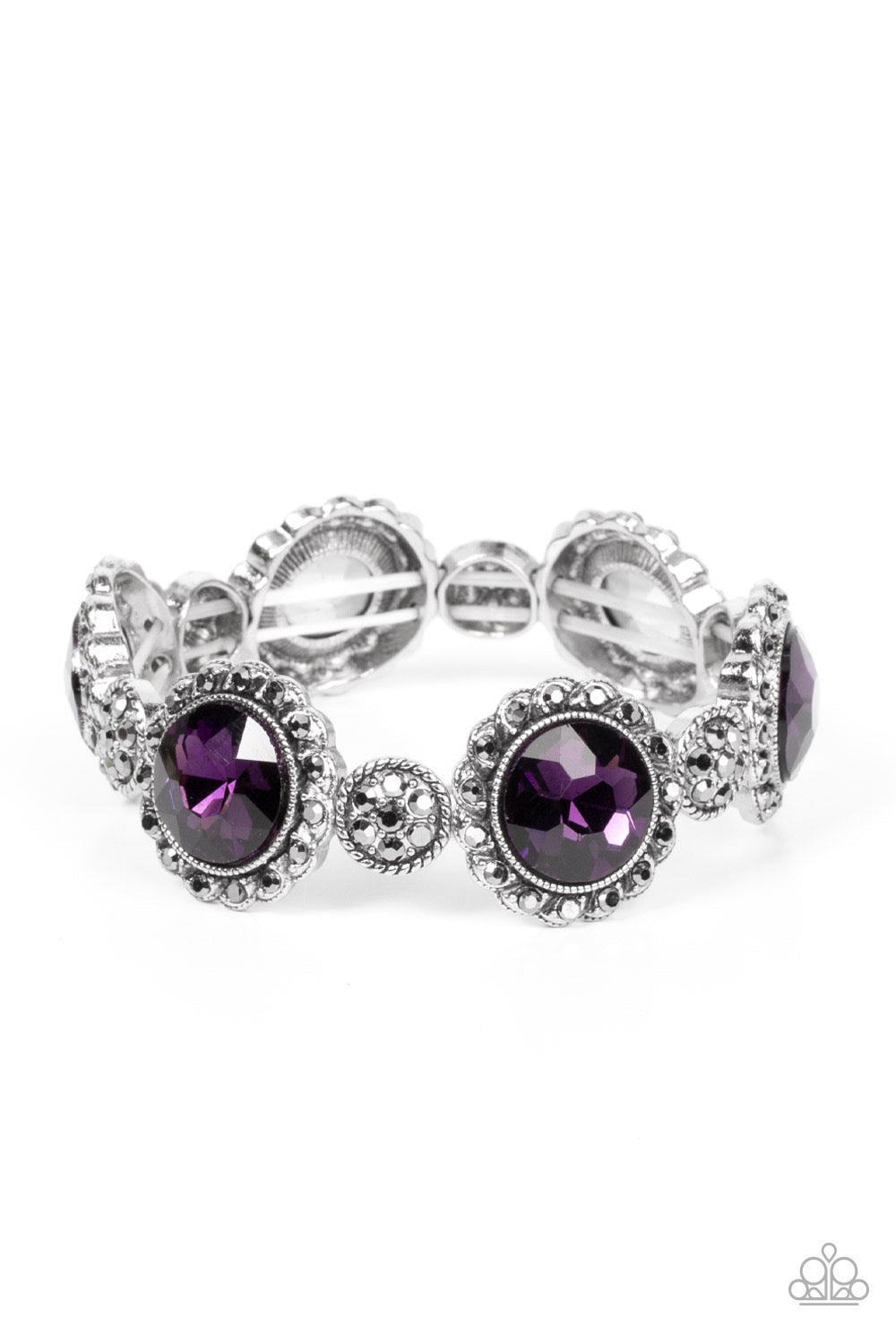 Paparazzi Palace Property - Purple Bracelet -Paparazzi Jewelry Images