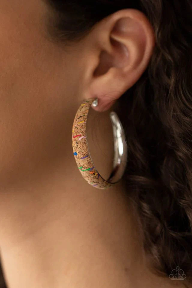 Paparazzi A Cork In The Road - Multi Hoop Earring Paparazzi Jewelry Images