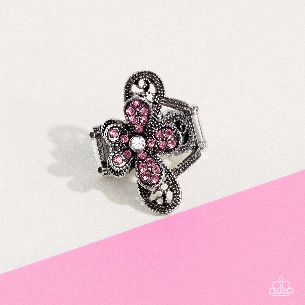 Paparazzi Garden Escapade - Pink Ring-Paparazzi Jewelry Images