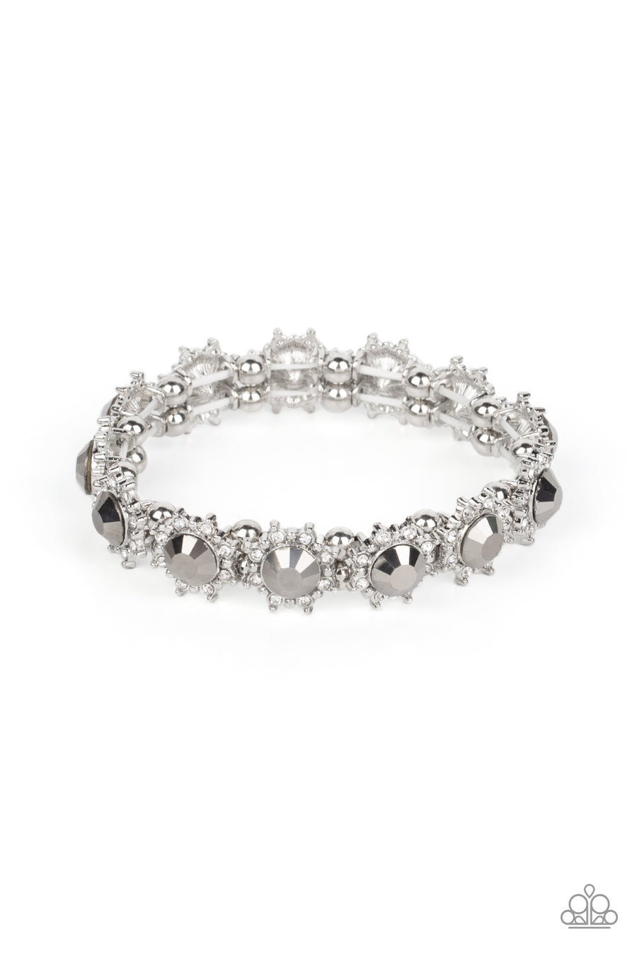 PAPARAZZI PRISMATIC PALACE SILVER BRACELET