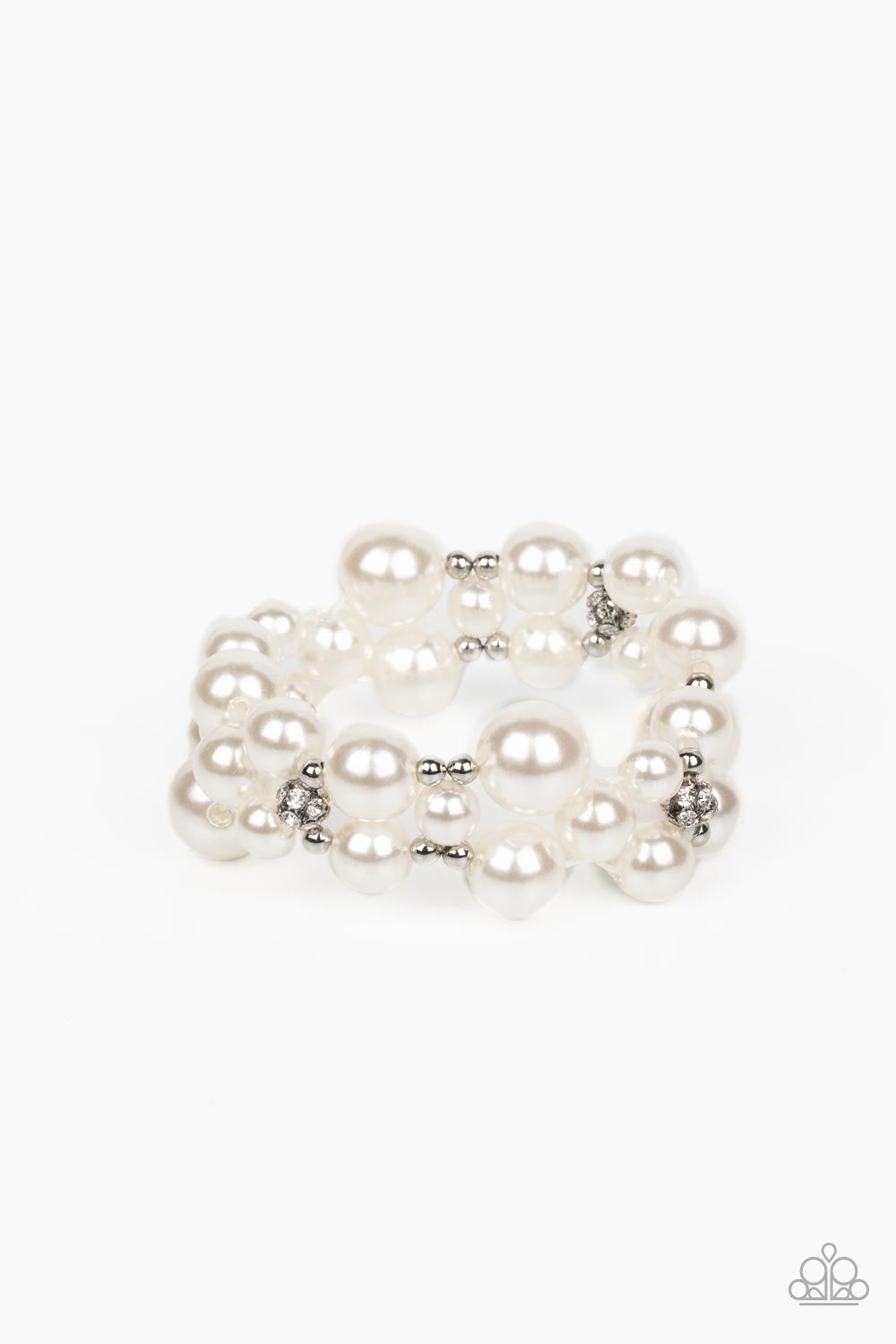 Her Serene Highness - White Bracelet | Paparazzi Accessories