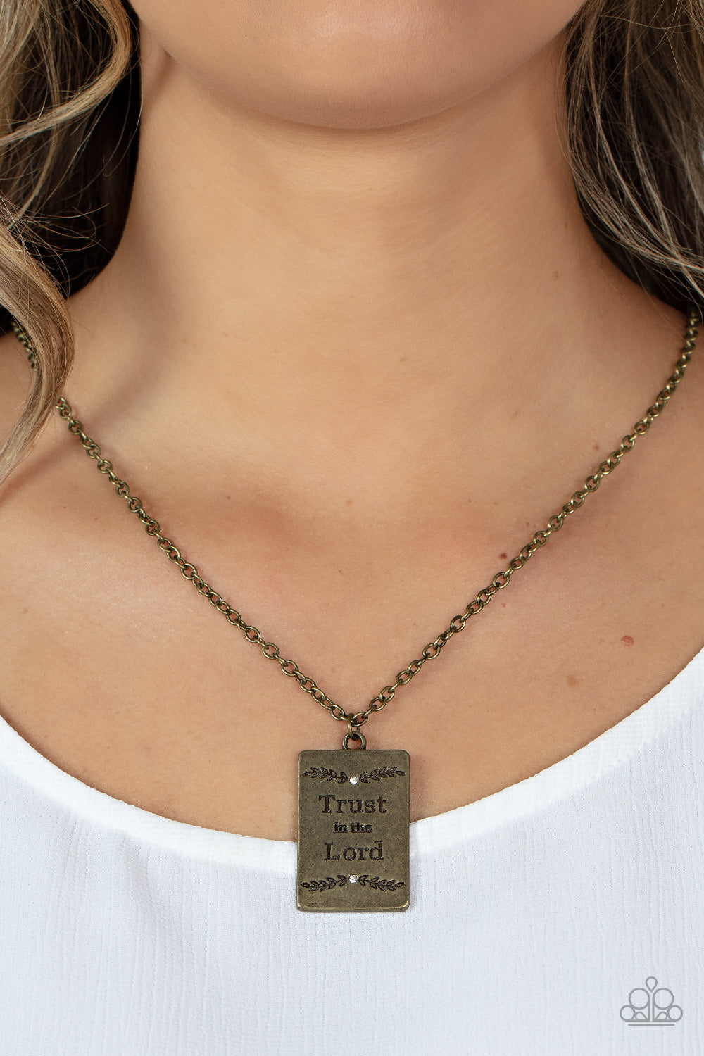 All About Trust - Brass Necklace | Paparazzi Accessories