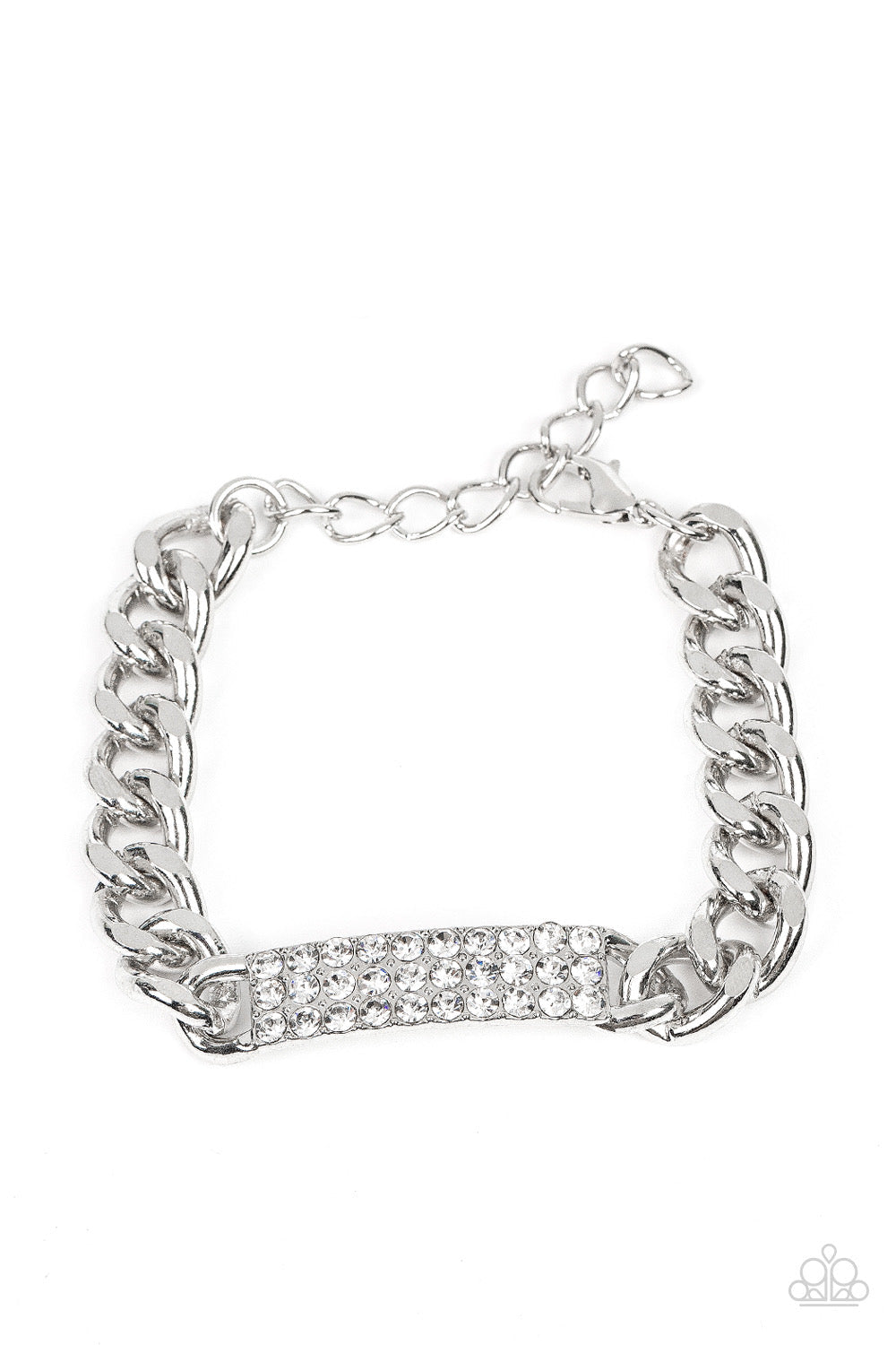 Icy Impact - White Bracelet | Paparazzi Accessories