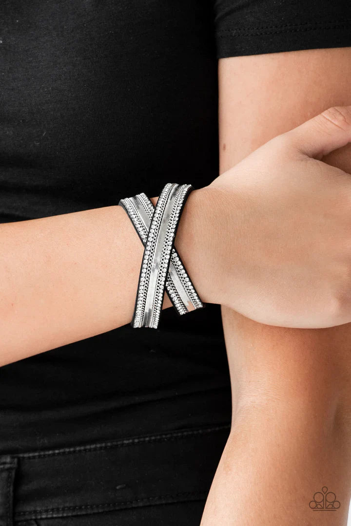 Rocker Rivalry - Black Bracelet | Paparazzi Accessories