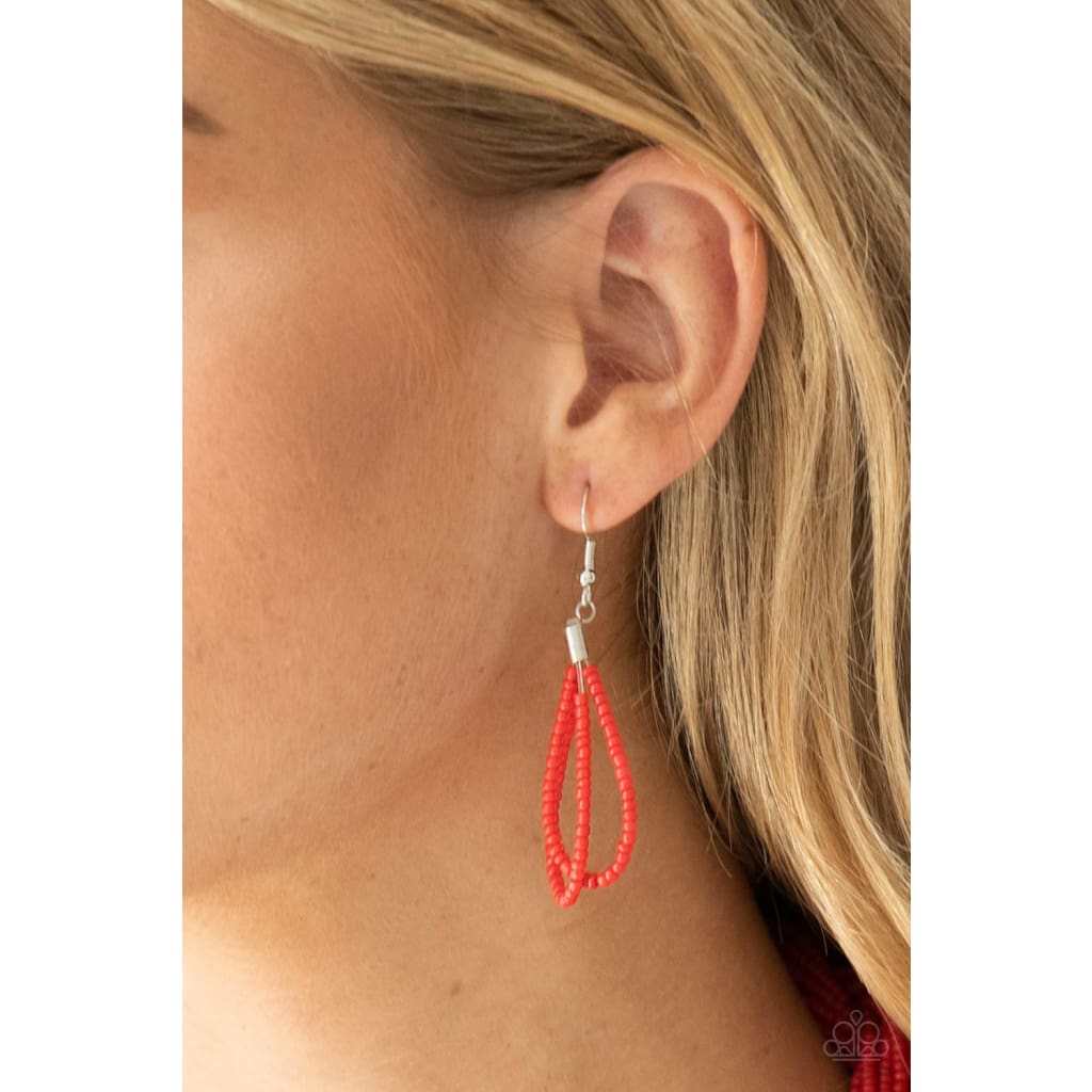 Paparazzi A Standing Ovation Red Necklace