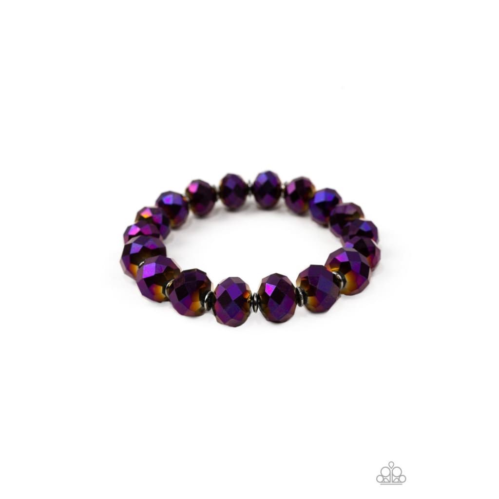 Paparazzi Beautifully Bewitching - Purple Iridescent Bracelet