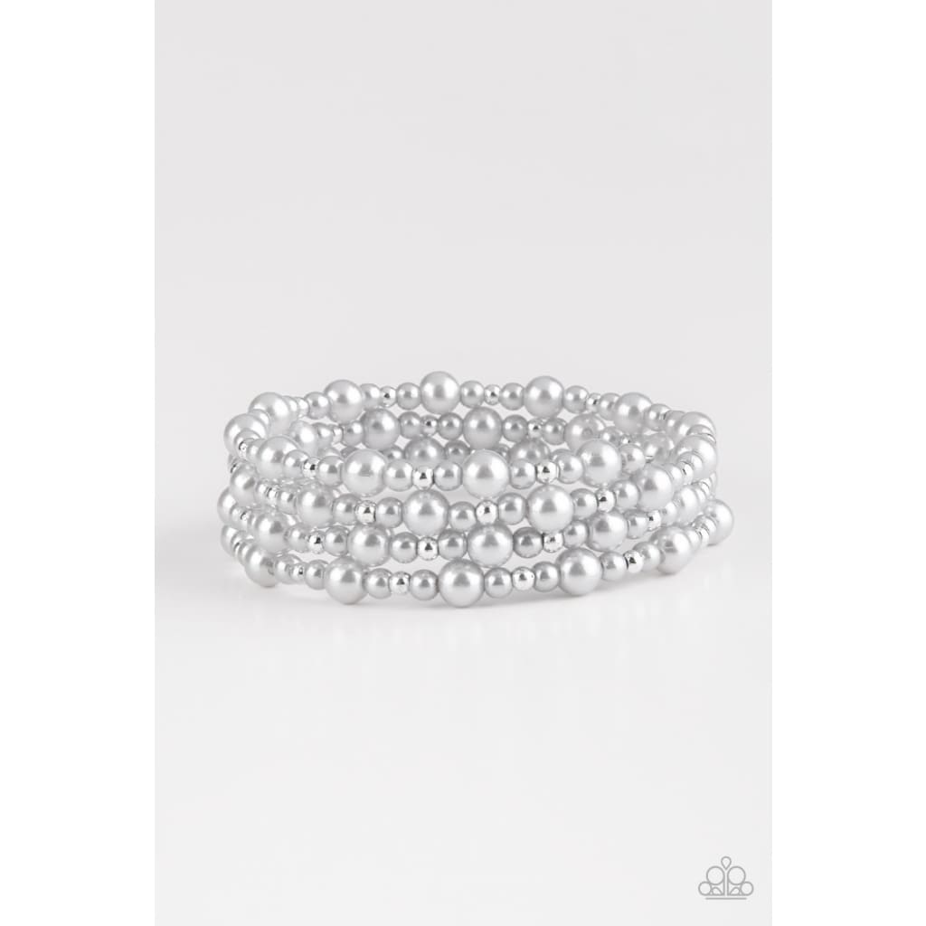 Paparazzi Classic Confidence - Silver Bracelets
