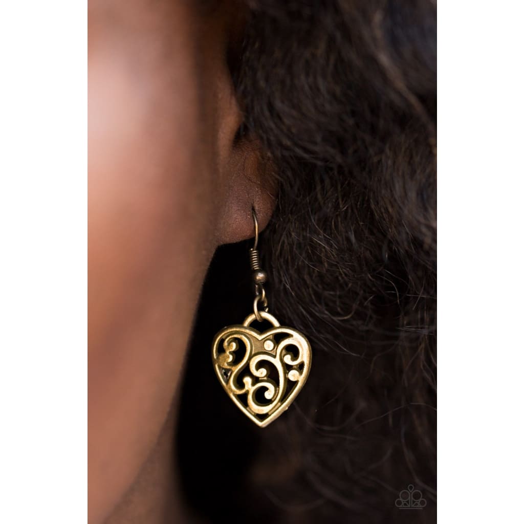 Paparazzi FILIGREE Your Heart With Love - Brass