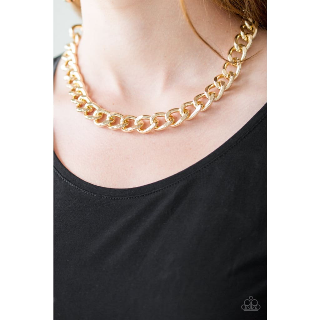 Paparazzi Heavyweight Champion - Gold Necklaces