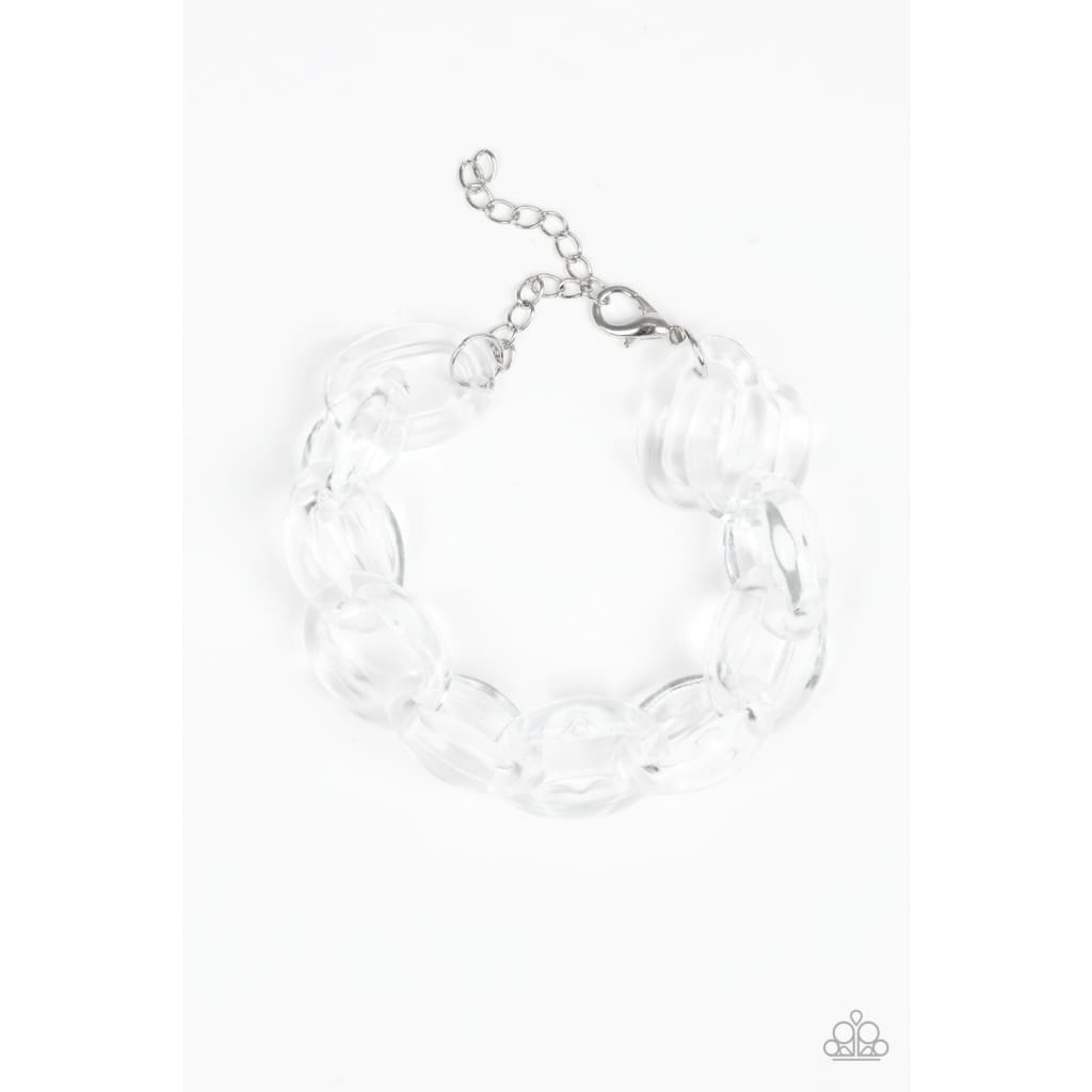 Paparazzi Ice Ice Baby - White Bracelet