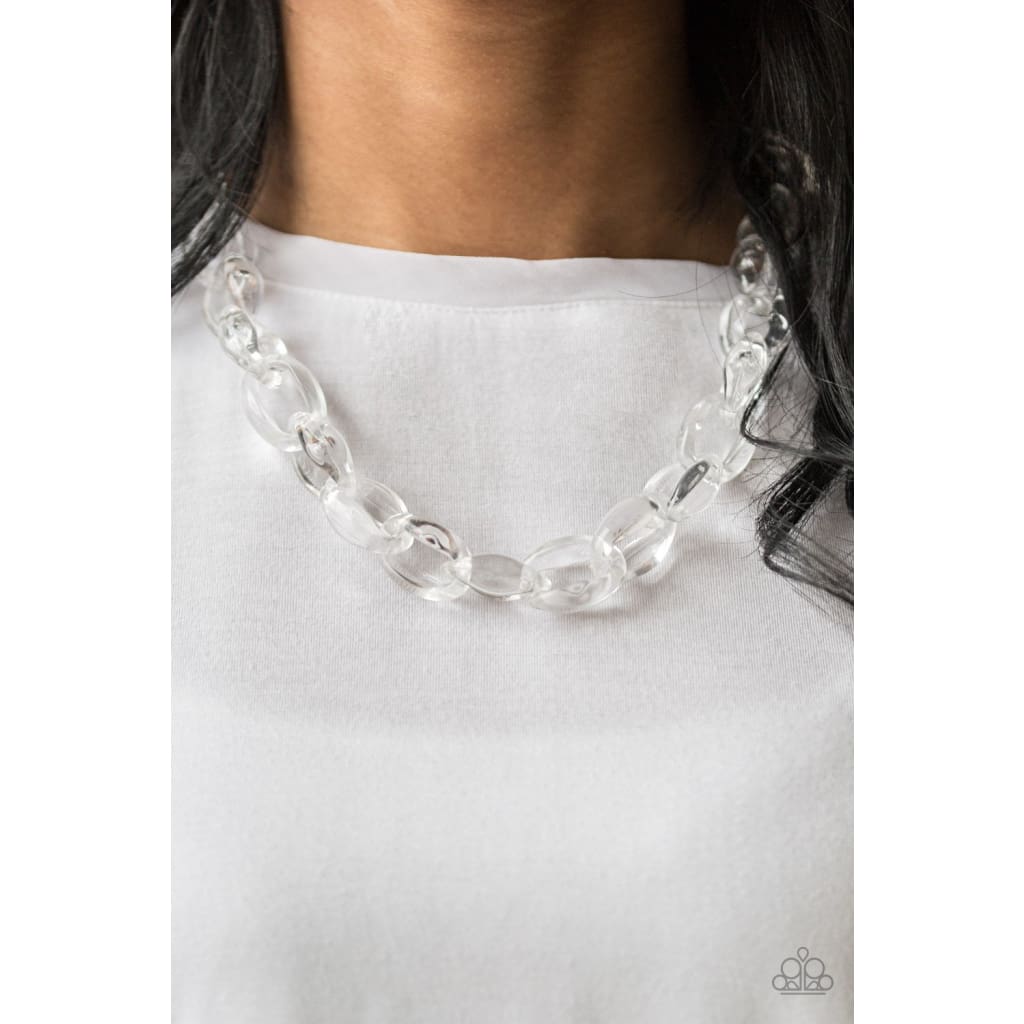 Paparazzi Ice Queen - White Necklace
