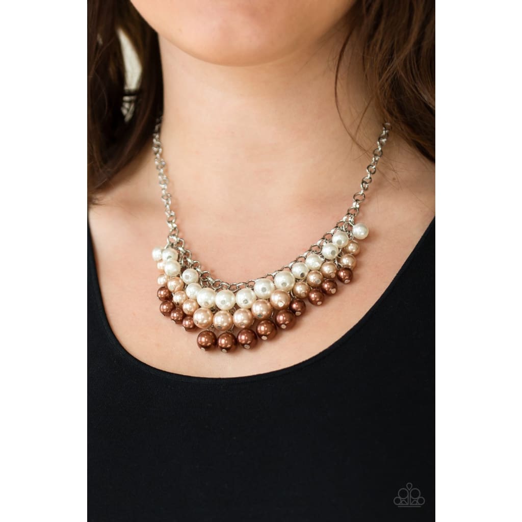 Paparazzi Run For The HEELS! - Brown Necklace