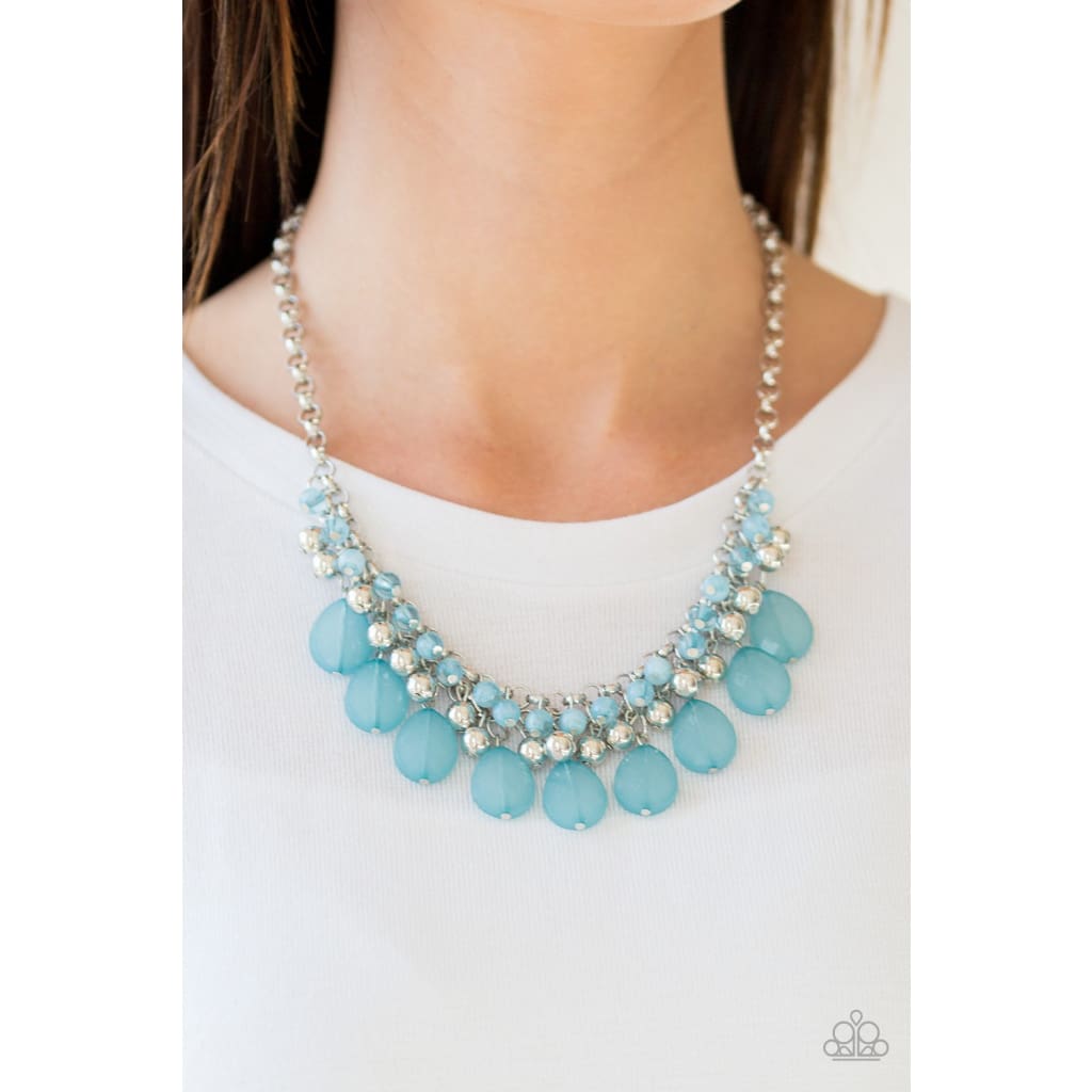 Paparazzi Trending Tropicana - Blue Necklaces