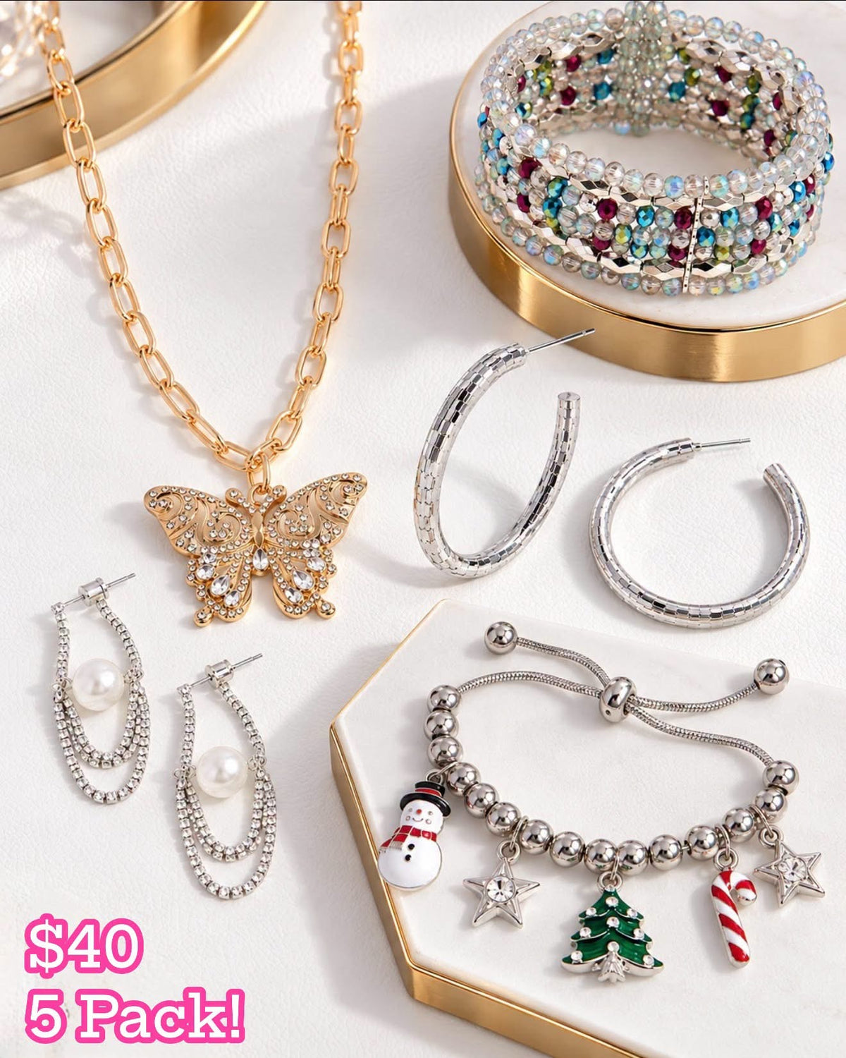 Paparazzi Accessories October 2026 LOP Jewelry Bundle – 5-Piece Set