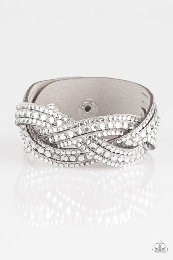 Bring On The Bling Bracelet - Silver | Paparazzi Accessories image 2
