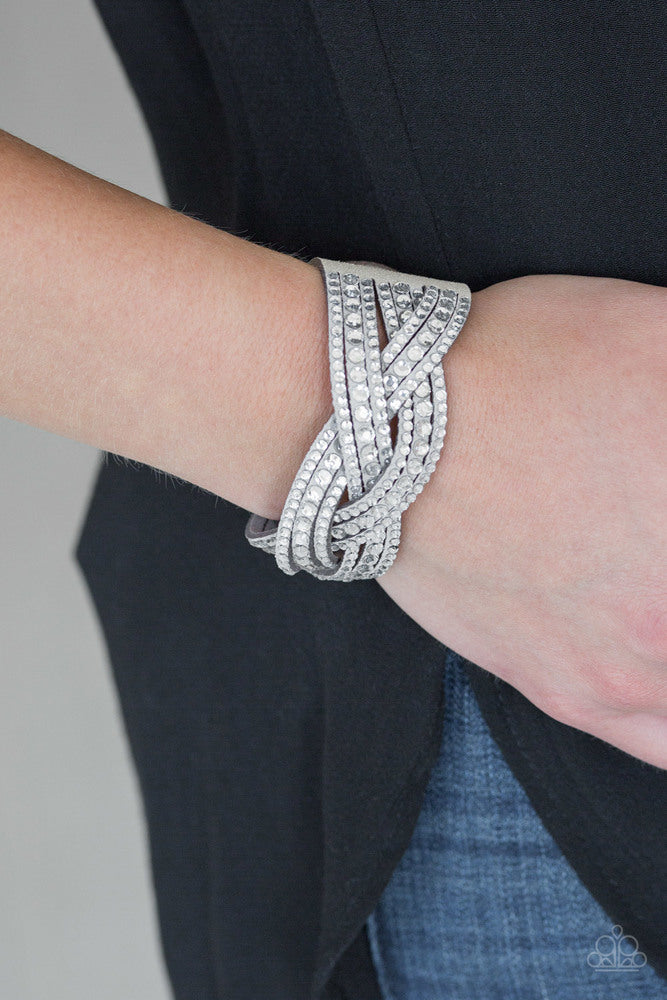 Bring On The Bling Bracelet - Silver | Paparazzi Accessories