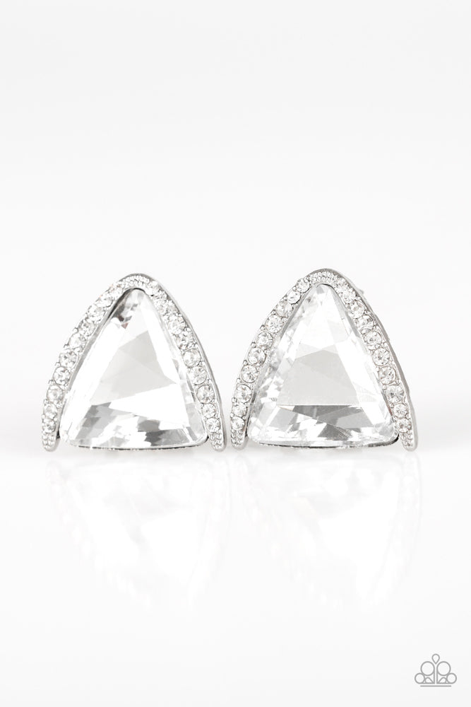 Exalted Elegance Earrings - White image 2