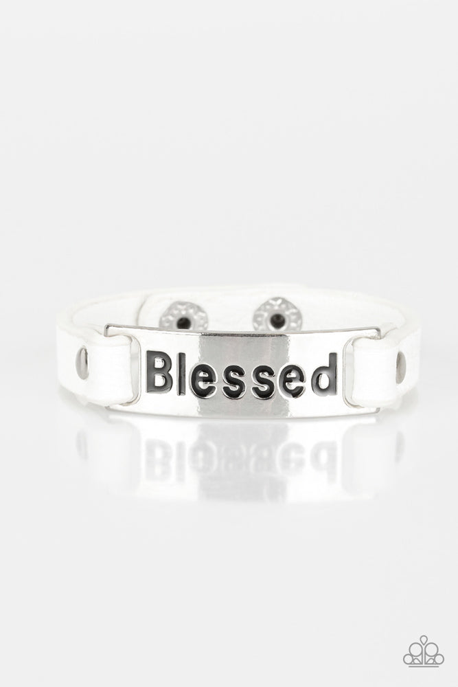 Count Your Blessings Bracelet - White | Paparazzi Accessories image 2