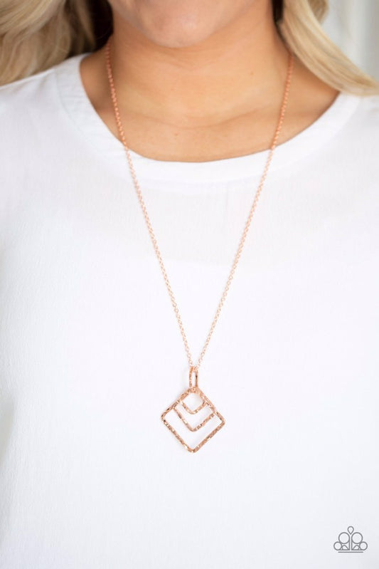 Square It Up - Copper | Paparazzi Accessories