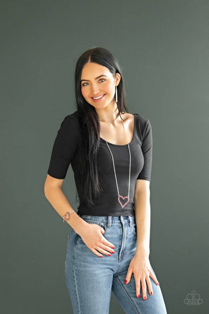 Pull Some HEART-strings Necklace - Red | Paparazzi Accessories