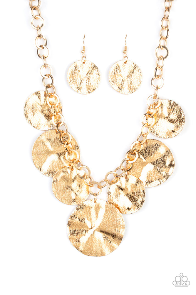 Barely Scratched The Surface Necklace - Gold image 2