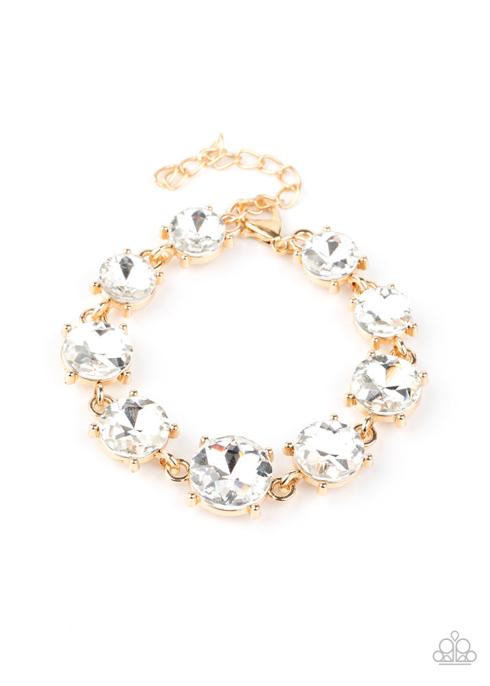 Cant Believe My ICE - Gold | Paparazzi Accessories
