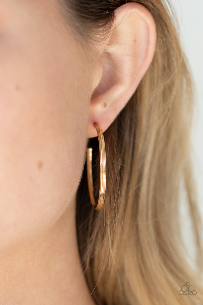 Chic As Can Be Earrings - Gold