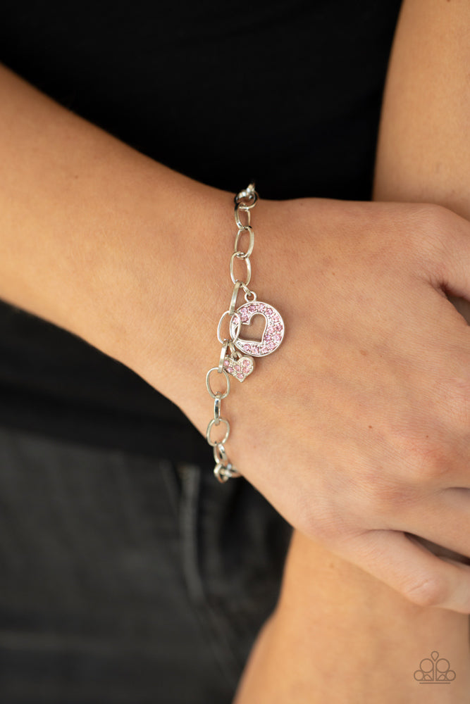 Move over Matchmaker! Bracelet - Pink | Paparazzi Accessories image 3