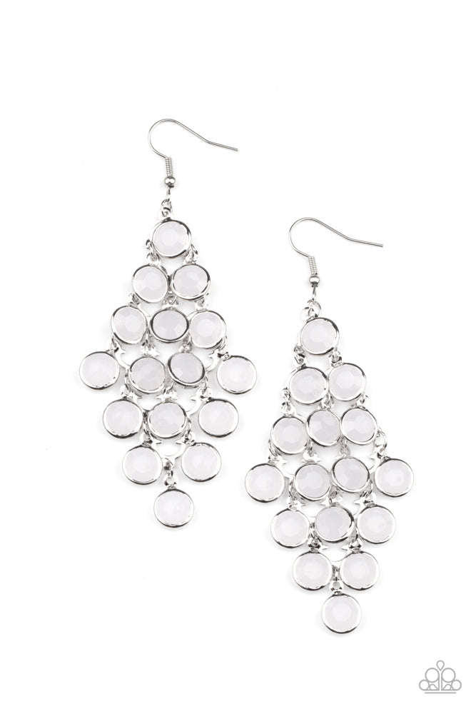 With All DEW Respect Earrings - White image 2