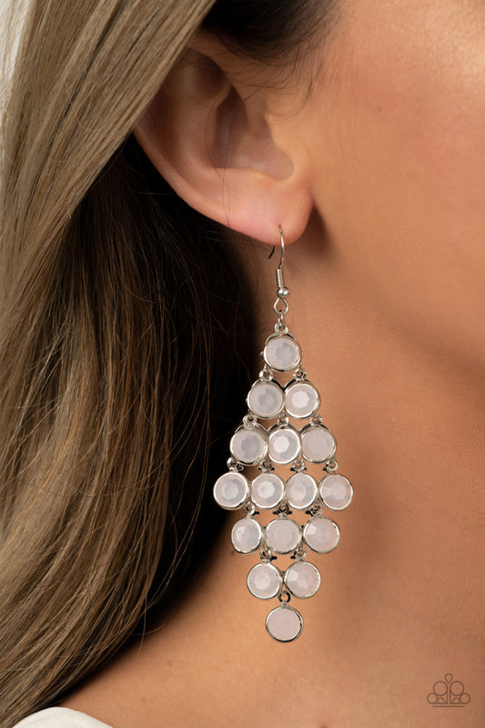 With All DEW Respect Earrings - White