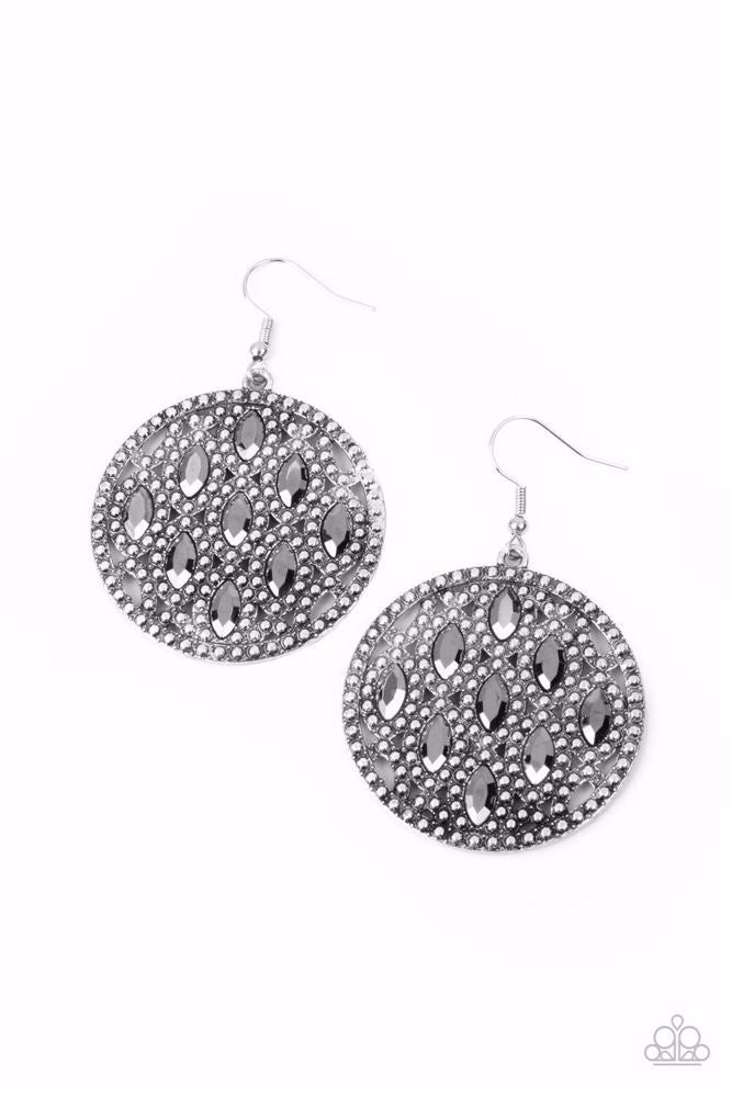 Medallion Stallion Earrings - Silver image 2