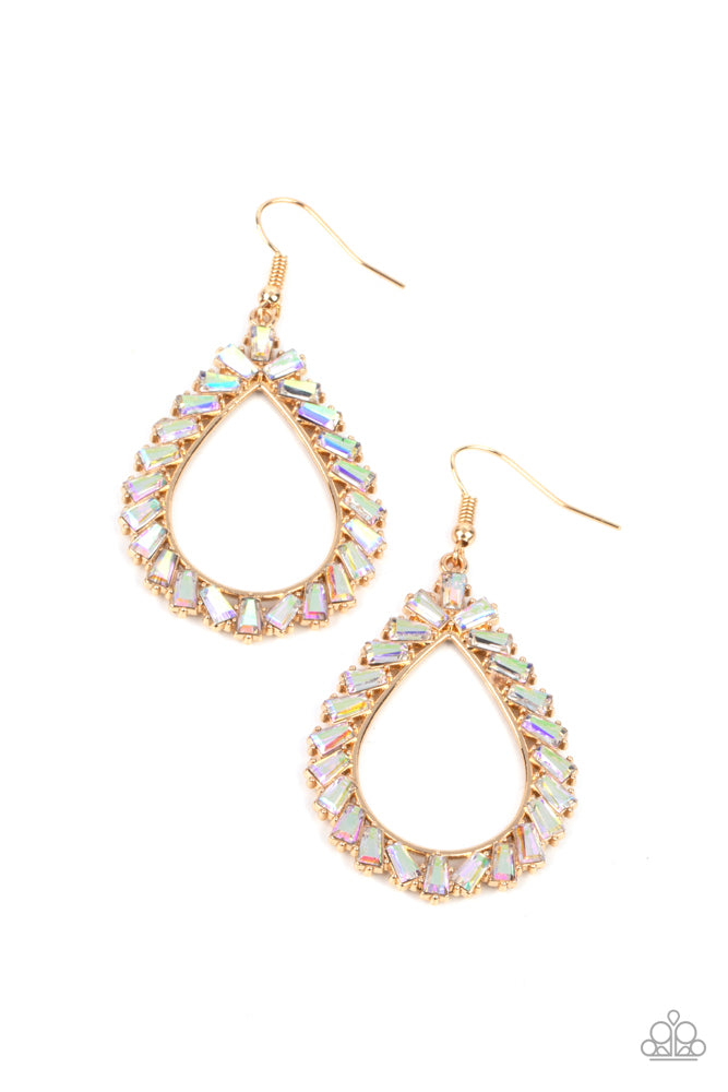 Stay Sharp Earrings - Gold | Paparazzi Accessories image 2