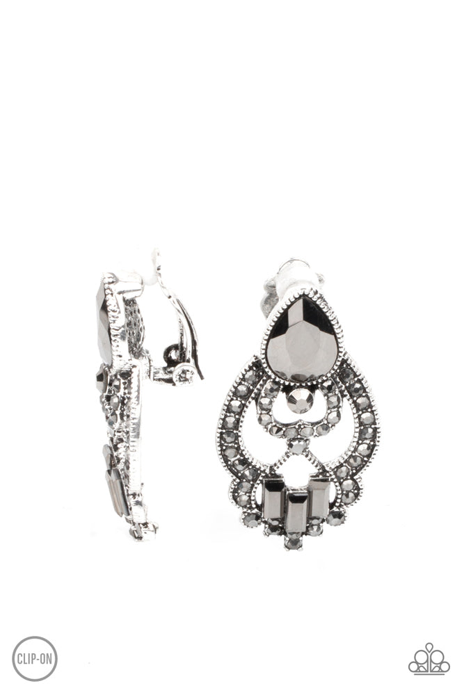 ​Glamour Gauntlet Earrings - Silver image 2