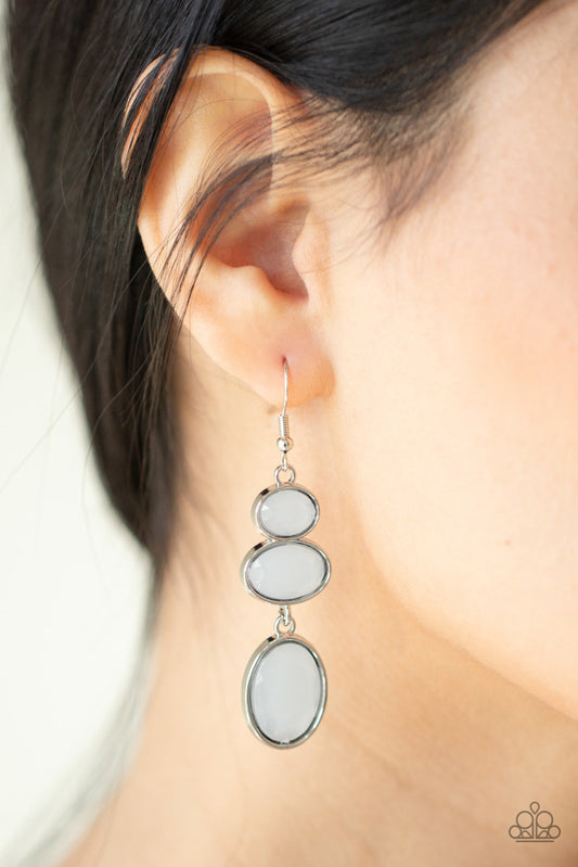Tiers Of Tranquility Earrings - White