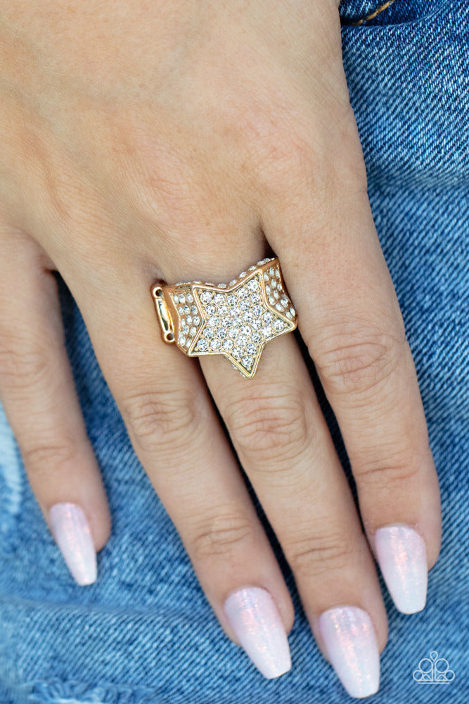 ​Here Come The Fireworks Ring - Gold | Paparazzi Accessories