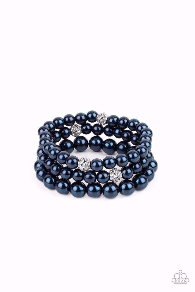 Here Comes The Heiress Bracelet - Blue | Paparazzi Accessories image 2