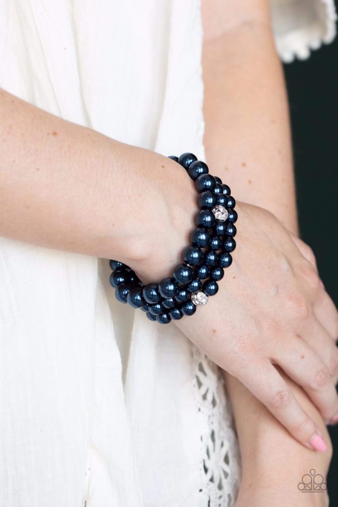 Here Comes The Heiress Bracelet - Blue | Paparazzi Accessories