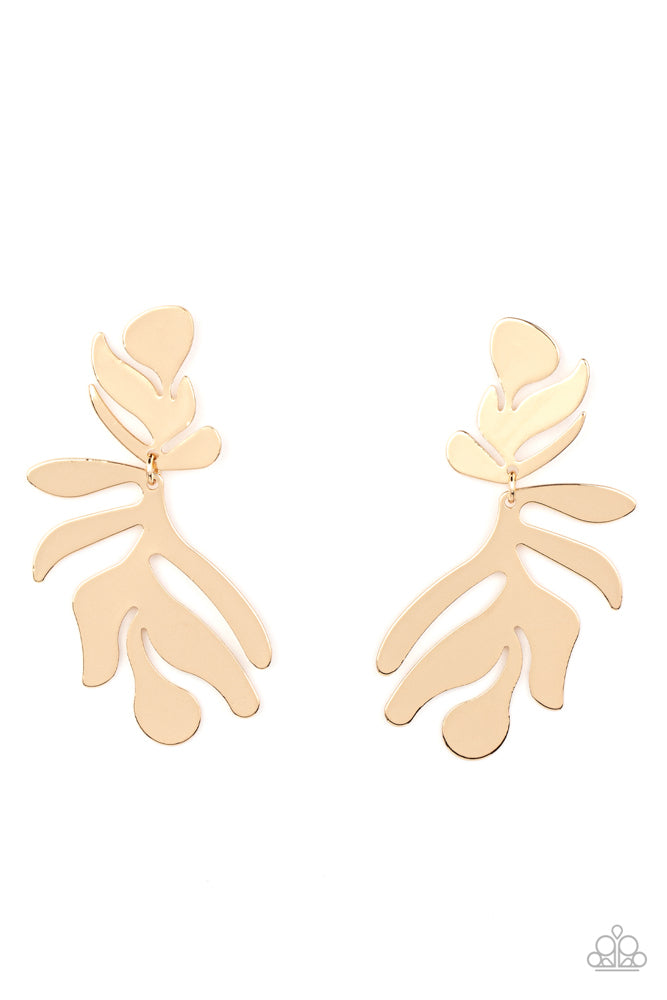 ​Palm Picnic Earrings - Gold | Paparazzi Accessories image 2