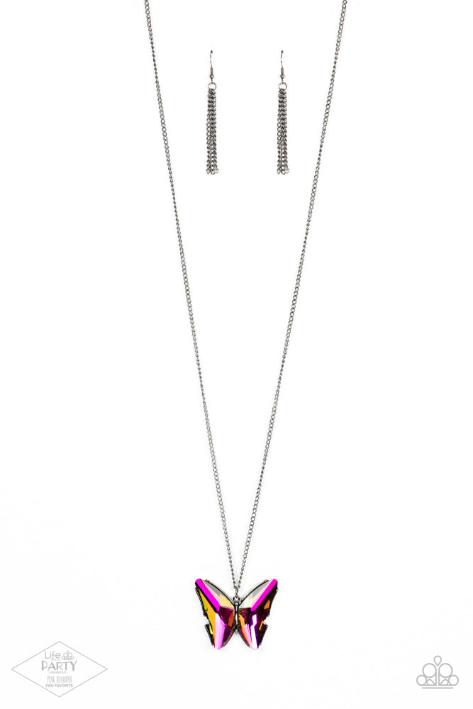 The ​Social Butterfly Effect Necklace - Multi | Paparazzi Accessories image 2