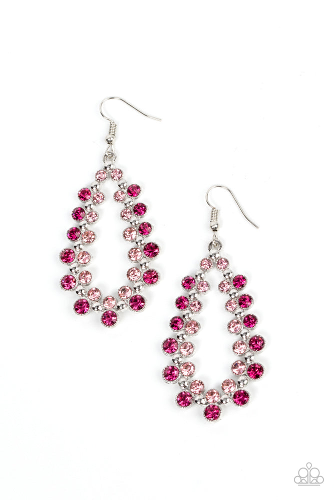 ​Its About to GLOW Down Earrings - Pink image 2